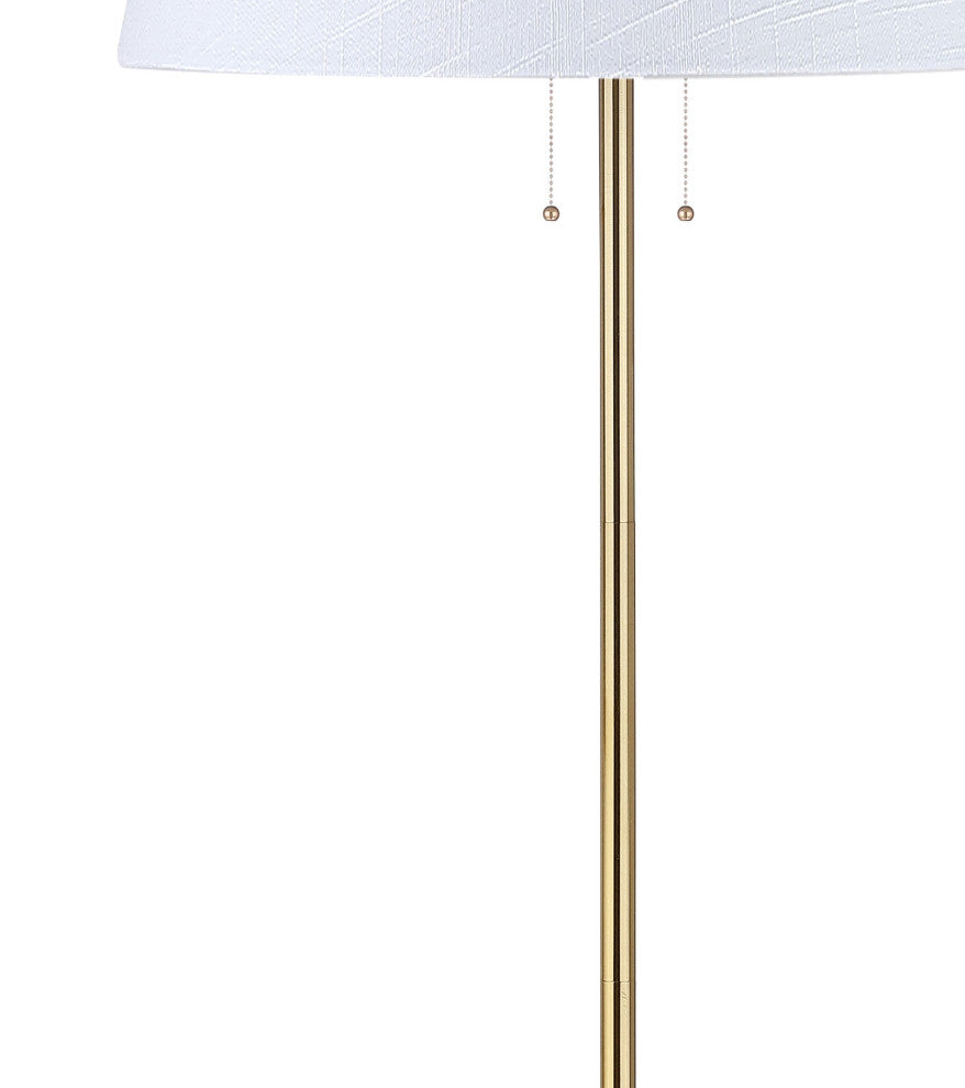 Amelia 63" Metal Floor Lamp, Brass