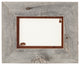 5X7 Barnwood Frame with Corner Image Rusted Metal Mat, 5x7, Bear