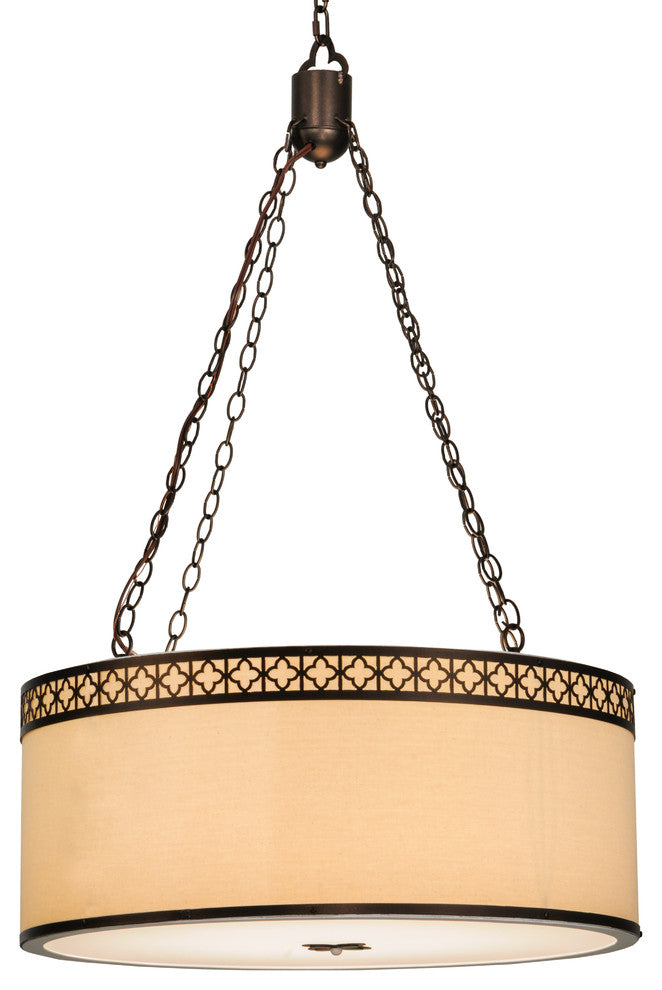 30W Cilindro Quatrefoil Textrene Pendant
