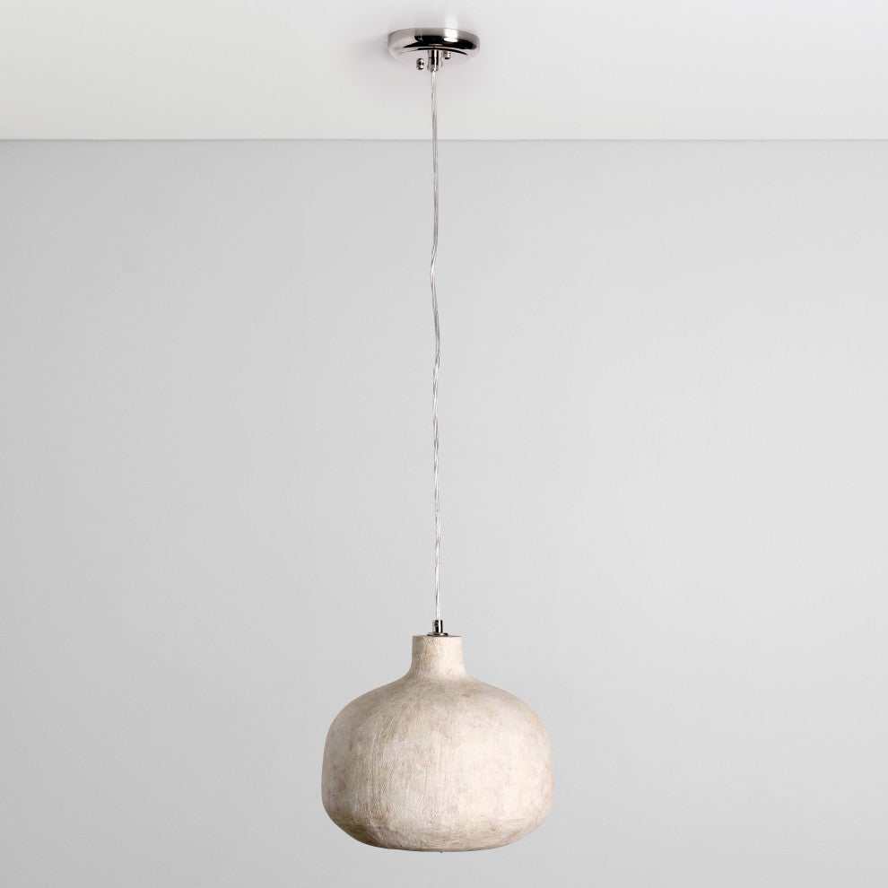 Jodi 1-Light Antique Alabaster Concrete Pendant