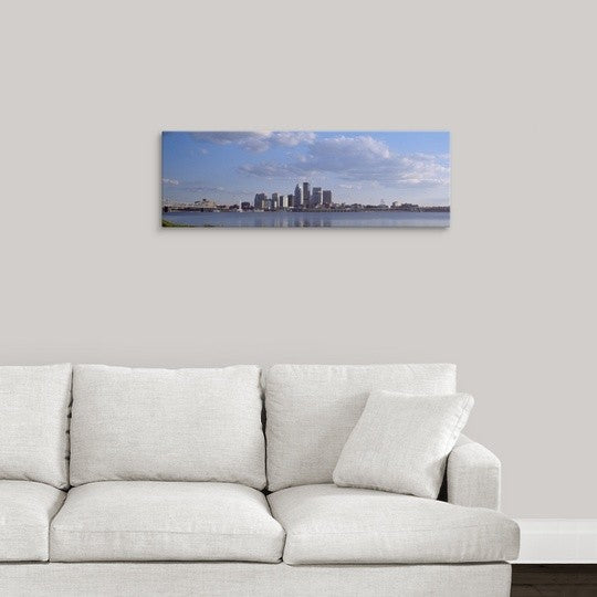 "Louisville KY" Canvas Art, 36"x12"x1.25"