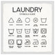 "Laundry Symbols Guide" Framed Painting Print, 12x12