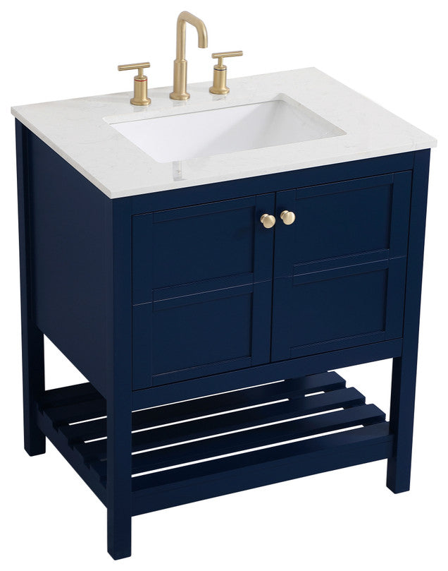 Tucker Blue 30" Single Sink Bathroom Vanity