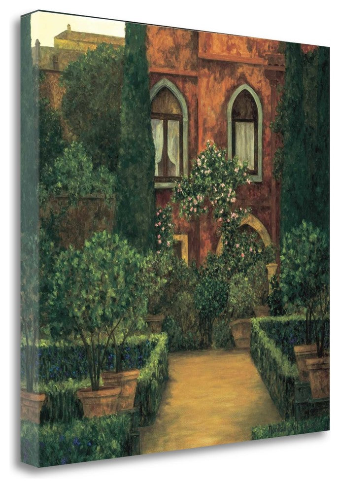 "Jardin Verona" By Montserrat Masdeu, Giclee Print on Gallery Wrap Canvas