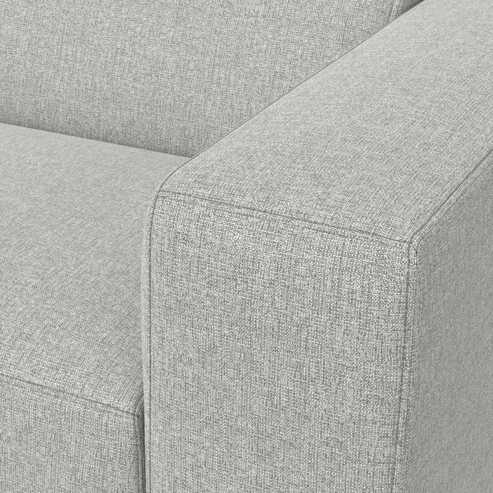 Rex Right-Arm Sofa Module in Tightly Woven Performance Fabric