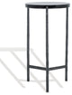 Safavieh Couture Marylou Marble Top Drink Table, Black