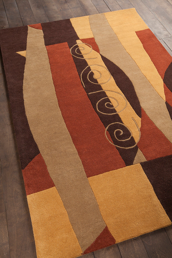 Daisa Contemporary Area Rug, 5'x7'6" Rectangle