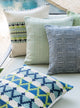 22"x22" Hand Woven Geometric Indoor / Outdoor Decorative Throw Pillow by Loloi