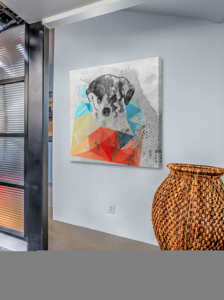 "Cute Dog 2" Painting Print on Canvas by Irena Orlov