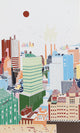 Mori Shizume "New York Skyline 2" Silkscreen