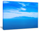 "Giglio Island Aerial View From Argentario" Seashore Wall Art, 20"x12"