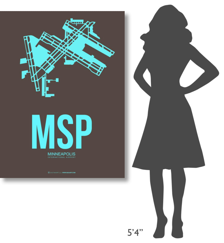 "MSP Minneapolis Poster 1" Fine Art Print