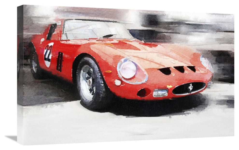 "1962 Ferrari 250 GTO Watercolor" Fine Art Print