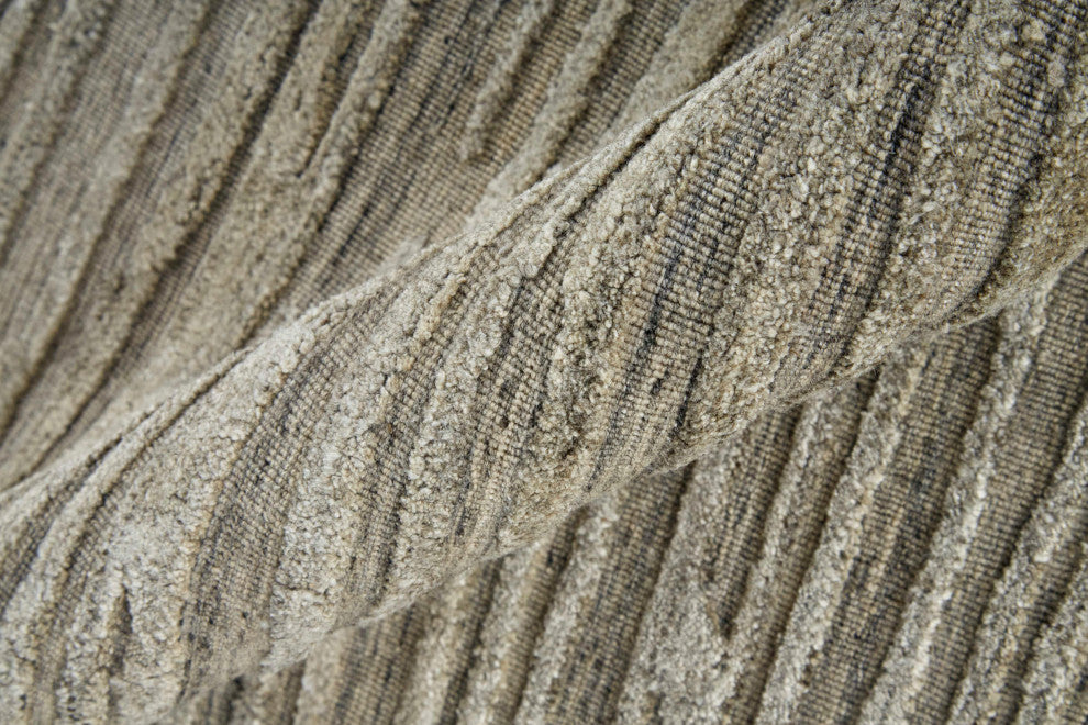 Braeside T8005 Transitional/Casual Area Rug, Taupe/Gray, 9'x12'