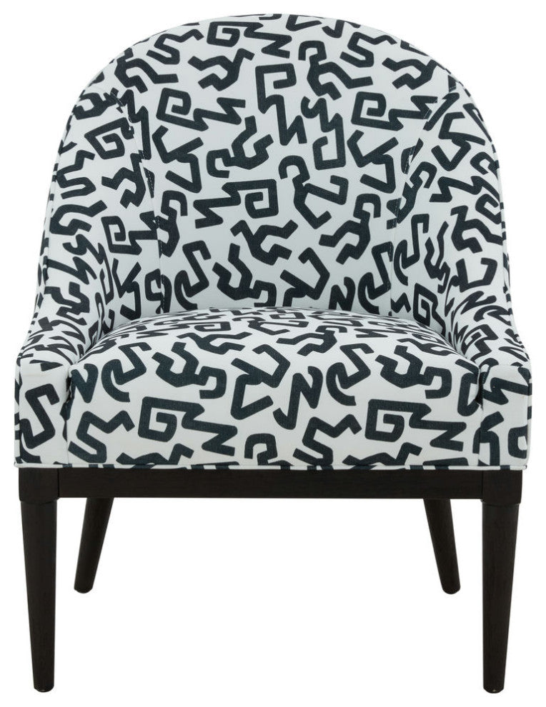 TOV Furniture Crystal Velvet Patterned Accent Chair