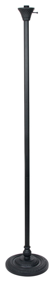 Belle Tiffany-Style Mission Blackish Bronze 1 Light Torchiere Lamp 14" Shade