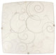 Simple Designs Square Flushmount Ceiling Light With Scroll Swirl Design