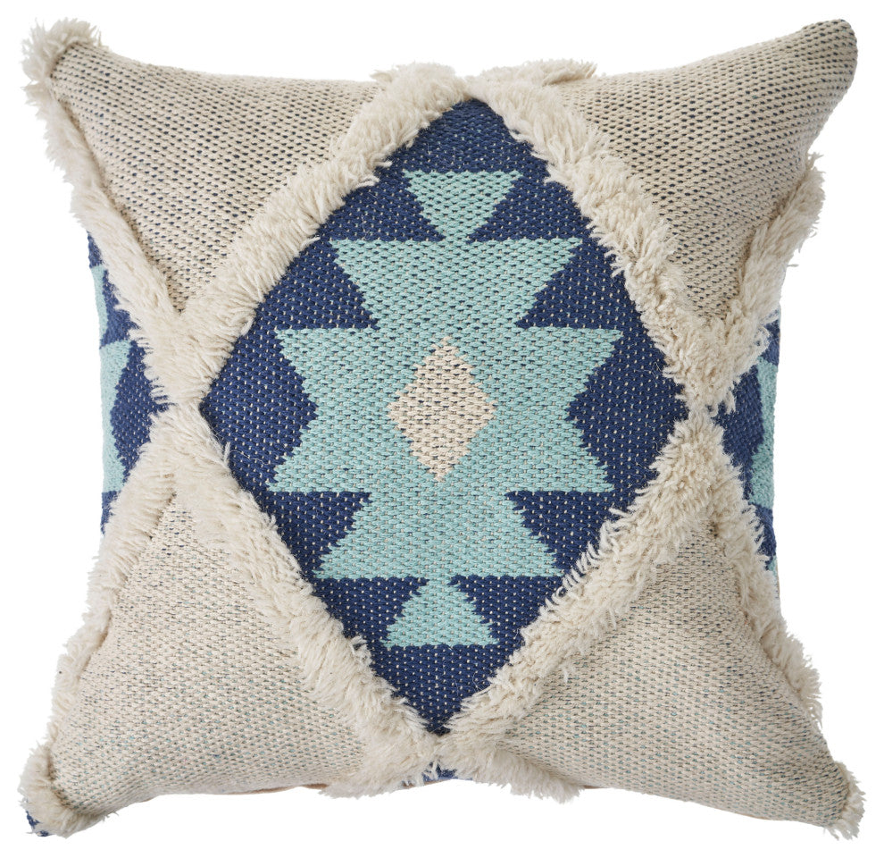 Tufted WInter Paradise Throw Pillow