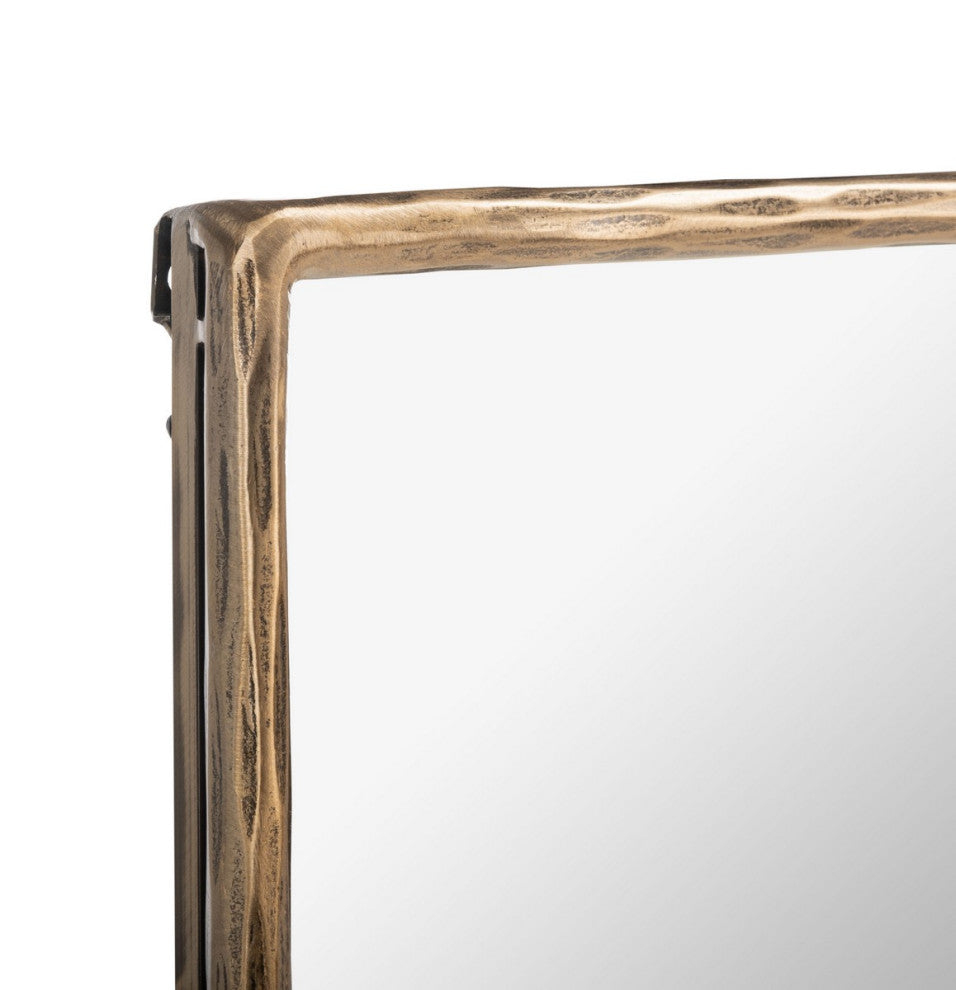 Safavieh Couture Yvette Square Metal Mirror Brass