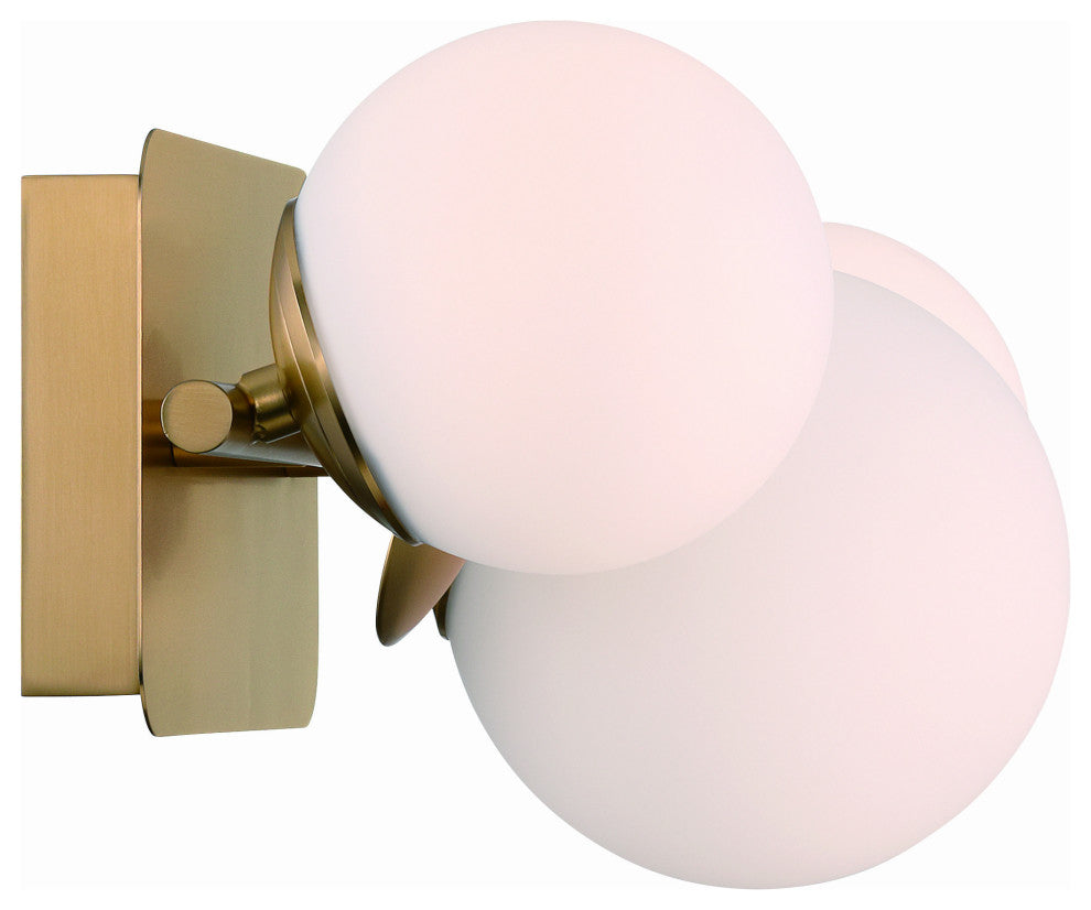 Vine, Vanity, 3Lt, Gold, Opal Glass