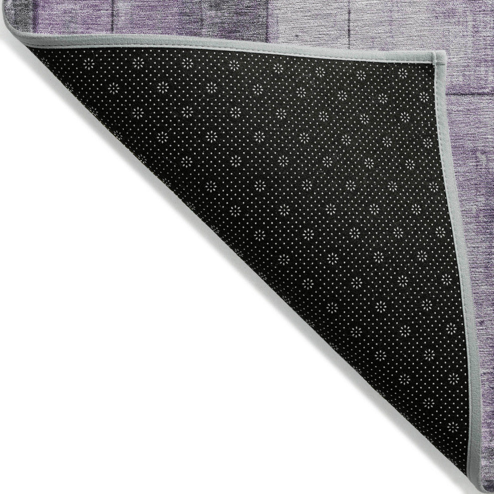 Machine Washable Indoor/Outdoor Chantille ACN1875 Purple 2'3" x 7'6" Runner Rug