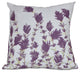 Lavender, Floral Print Pillow, Purple, 16"x16"