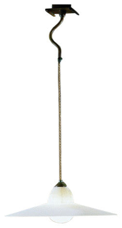 Country Line 1840 Pendant, Graphite And Silver, Satin Amber