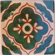 4.2x4.2 9 pcs Green Toledo Talavera Mexican Tile
