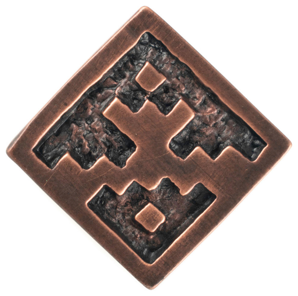 Southwest Pewter Cabinet Hardware Knob, Copper