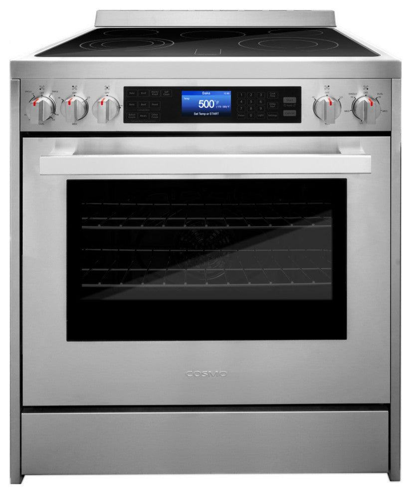 4-Piece, 30" Electric Range, 24" Dishwasher, Refrigerator, and Wine Cooler