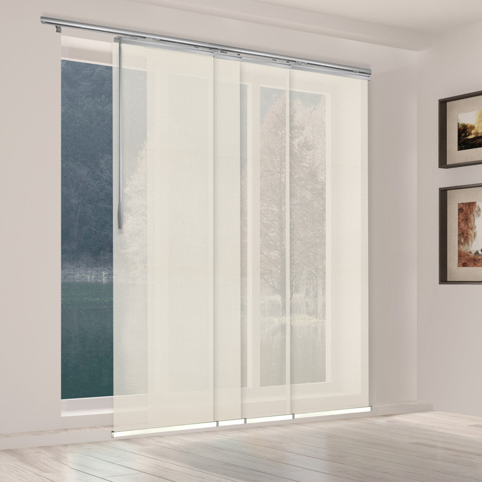 Elza 4-Panel Track Extendable Vertical Blinds 48-88"W