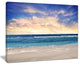 "Clear Blue Sky And Ocean At Sunset" Extra Large Seascape Art Canvas, 40"x30"