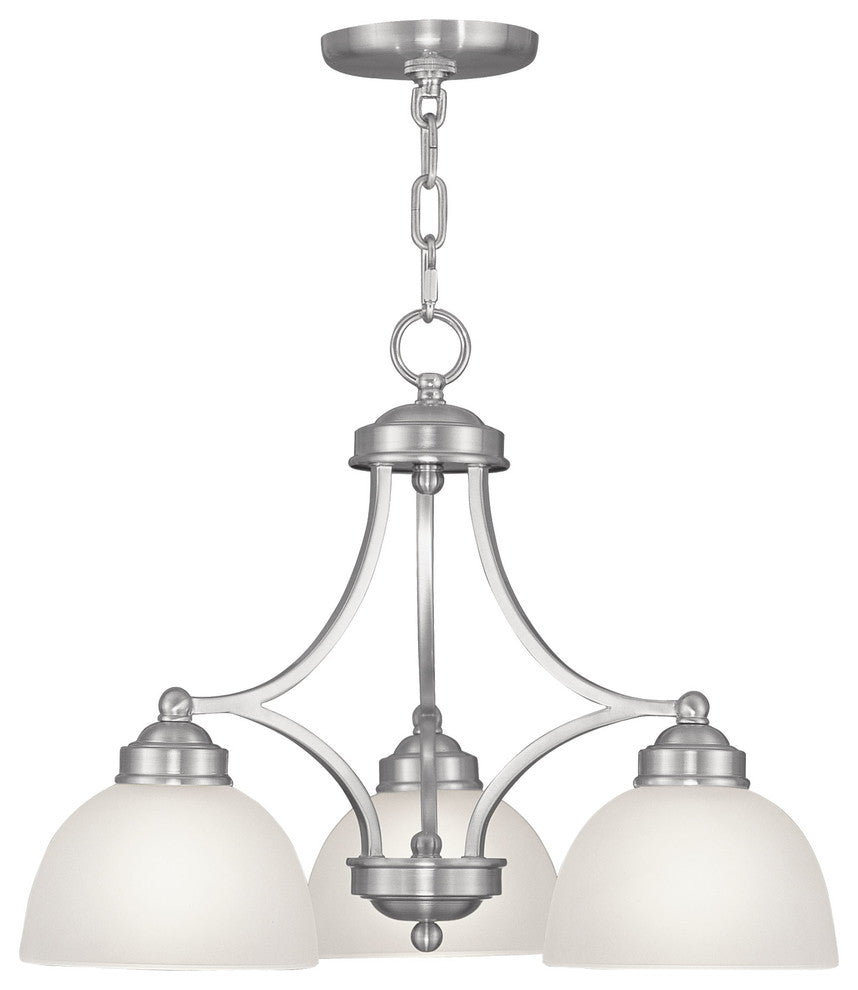 Somerset Chandelier, Brushed Nickel