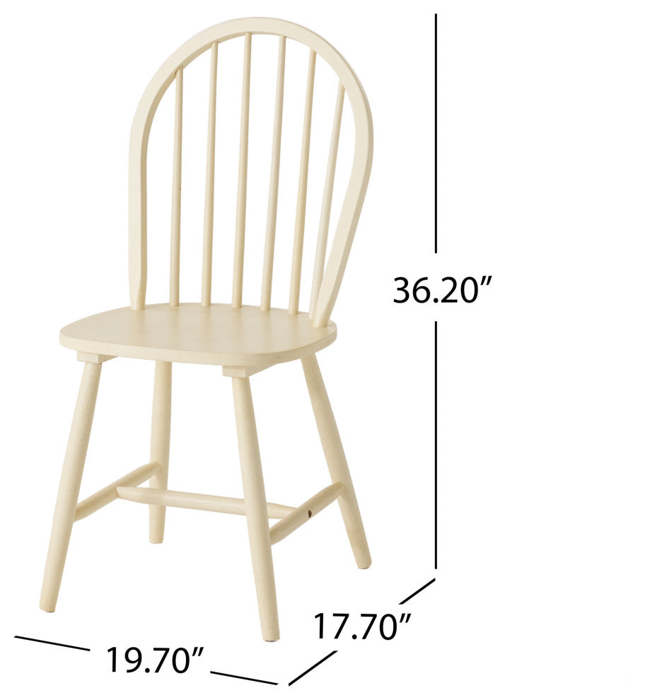 GDF Studio 5-Piece Gates Spindle Wood Dining With Leaf Extension Set