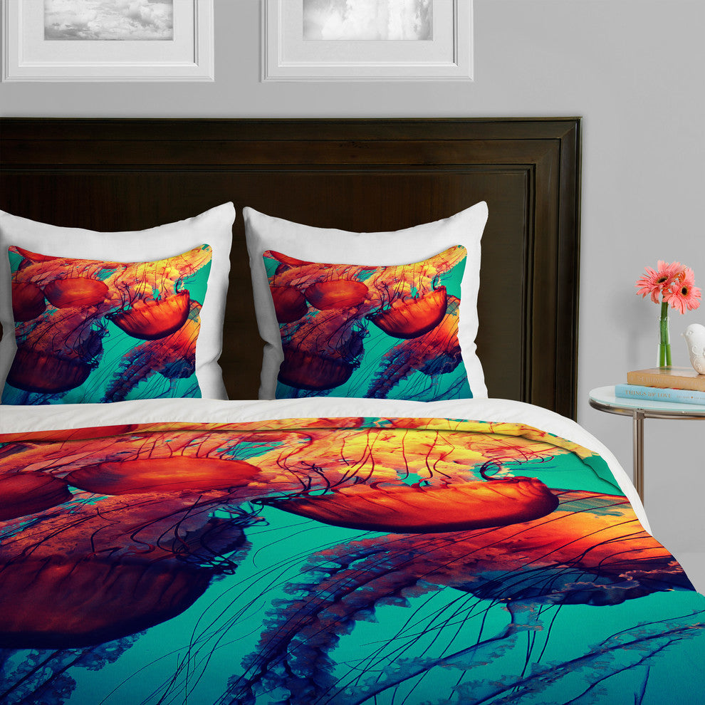 Deny Designs Krista Glavich Jellyfish 7 Duvet Cover-Lightweight
