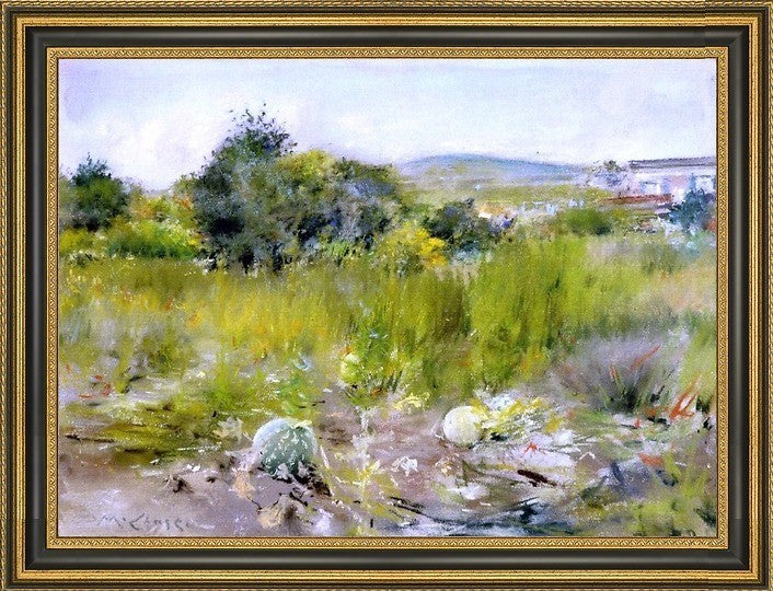 William Merritt Chase in the Garden Print, 18"x27"