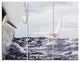 "Storm While Sailing" Painting Metal Wall Art, 3 Panels, 36"x28"