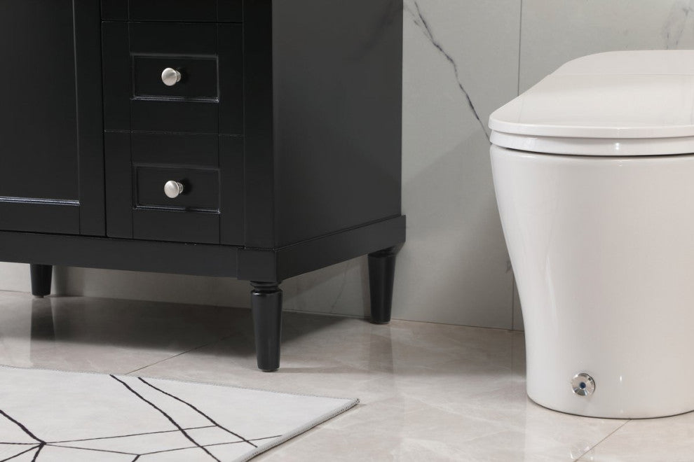 Home Living 21" Transitional Black-Light Bathroom Vanity