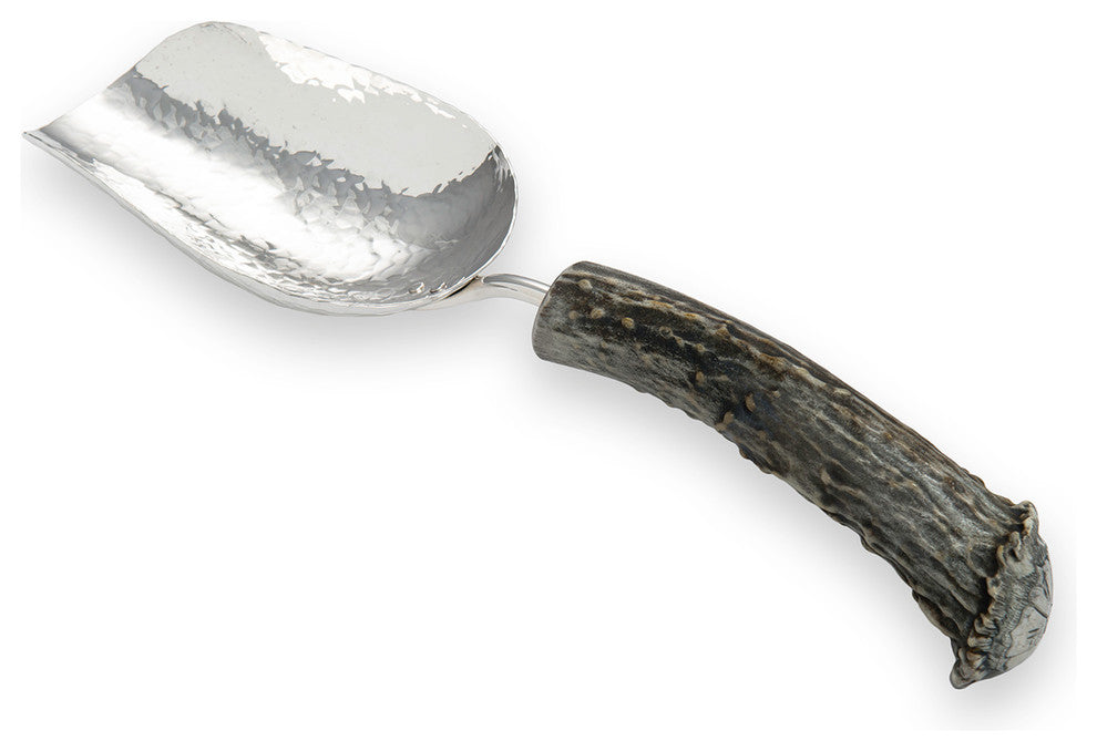Ice Scoop, Silver, Small, Burr Handle