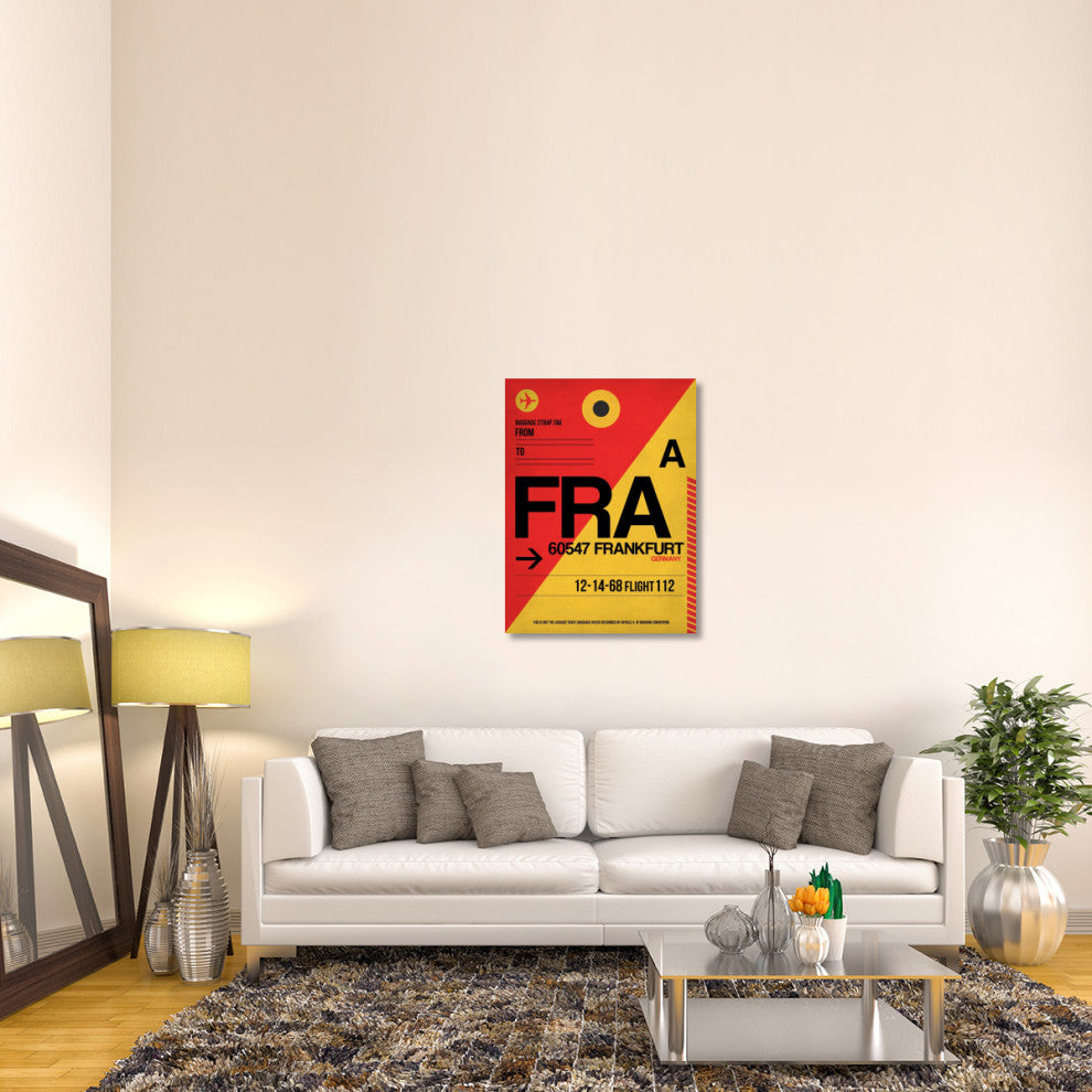 "FRA Frankfurt Luggage Tag 2" Fine Art Print