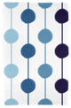 Brady Beads, Stripe Print Beach Towel, Navy Blue