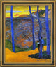 Paul Gauguin Blue Trees - 20" x 25" Framed Premium Canvas Print
