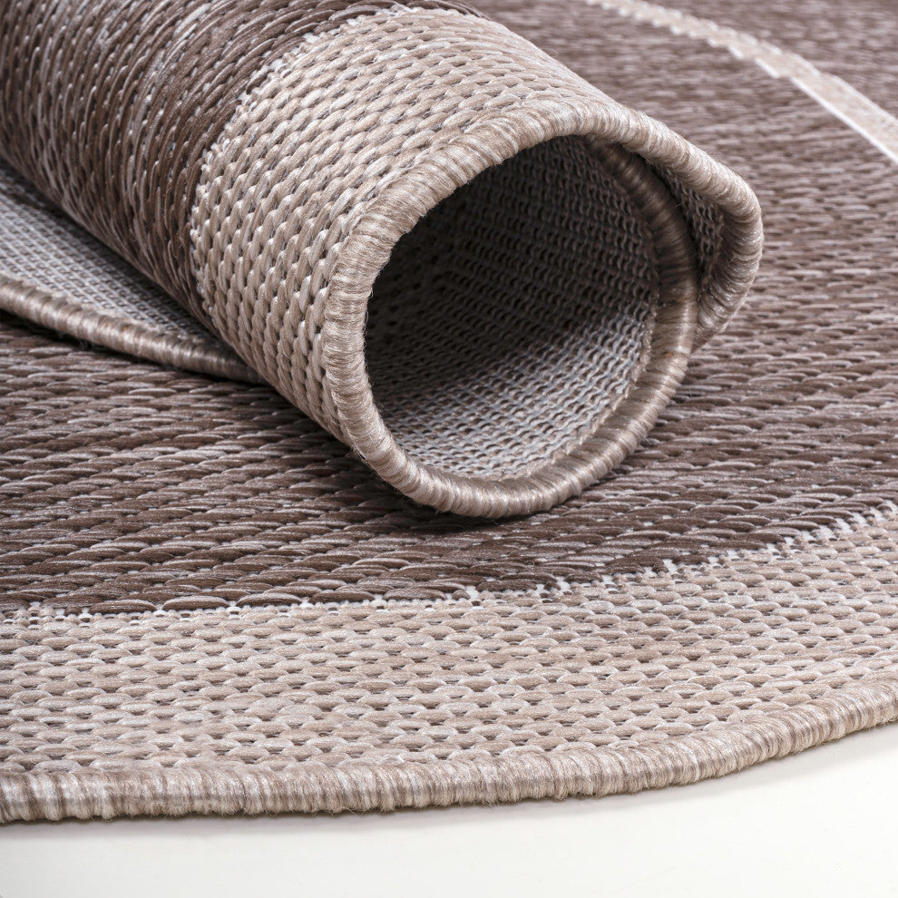 Jasper Modern Rustic Abstract Indoor/Outdoor Shaped Area Rug