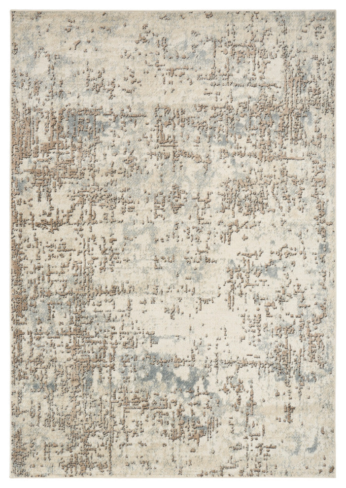 Nourison Quarry 6' x 9' Ivory Beige Modern Indoor Rug