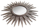 Wooden Sunburst Wall Mirror