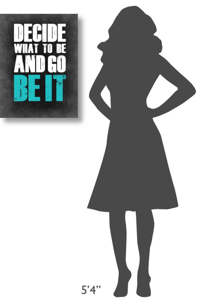 "Be It Poster Grey" Fine Art Print
