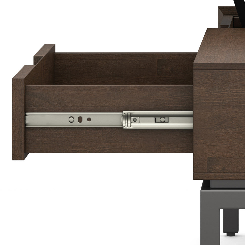 Banting Solid Hardwood Lift Top Coffee Table, Walnut Brown