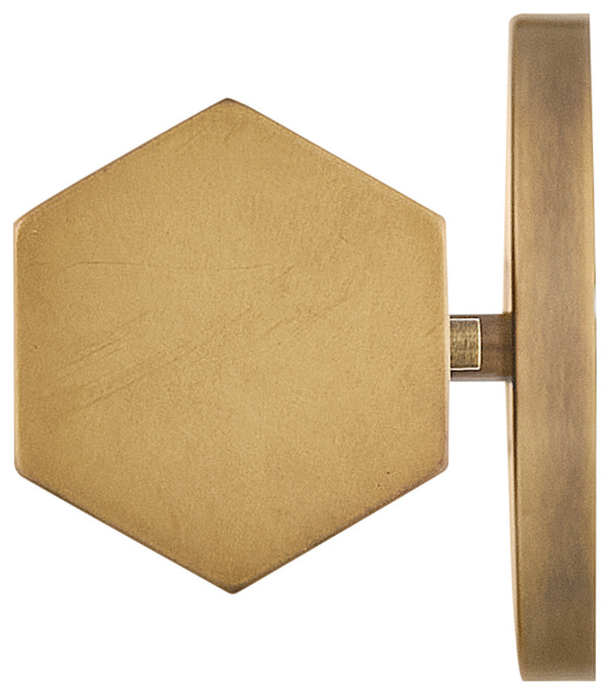 Hinkley Facet Bathroom Vanity Light, Heritage Brass, 40"