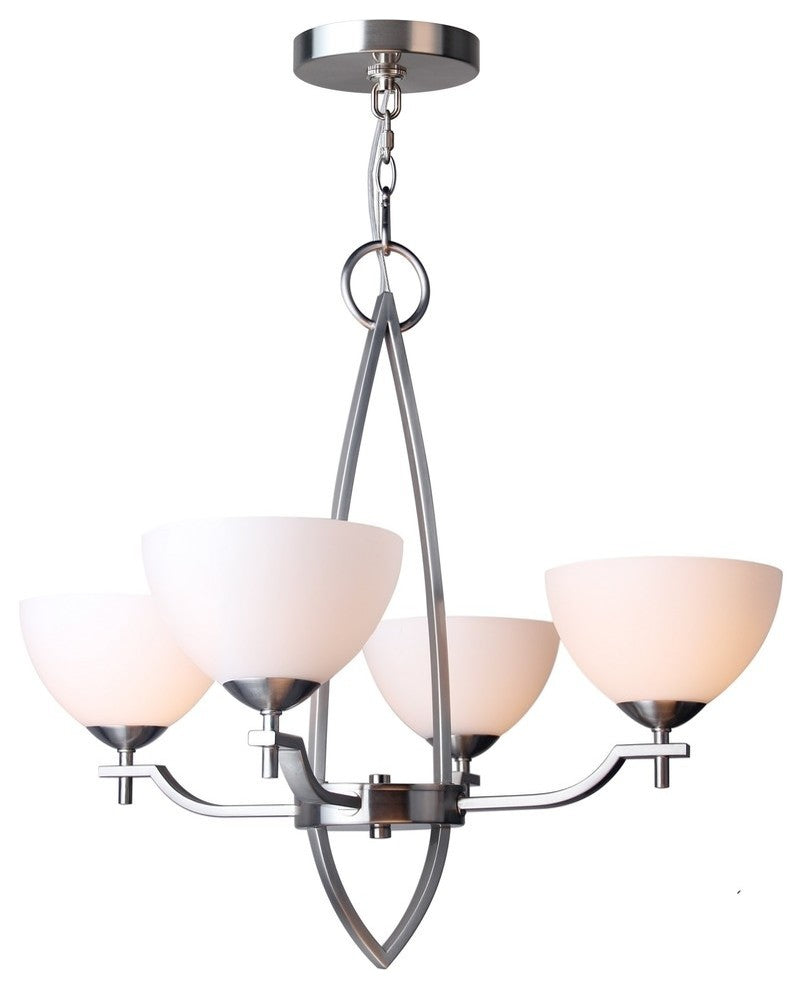 Alexis 4-Light Chandelier, Opal