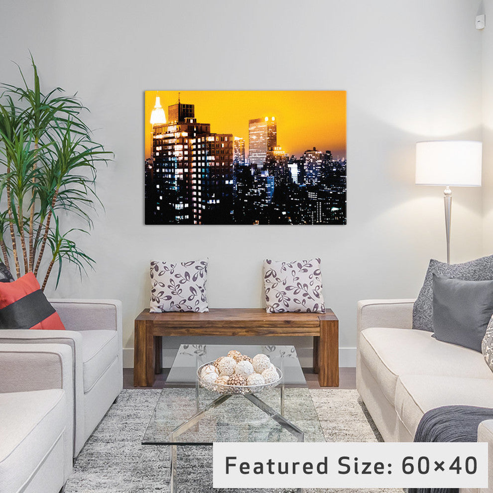 "Yellow Night NYC" by Philippe Hugonnard, 40x26x1.5